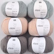 Woll-Set-Babywolle-Rico-Baby-Classic-6x50g-5-weiche-Wolle-zum-Stricken-und-Hkeln-0